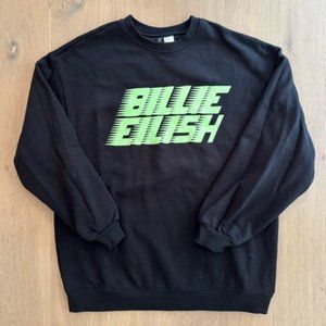 Official Billie Eilish Sweatshirt Green Logo